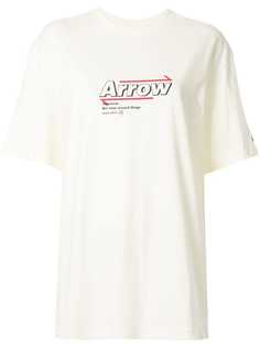 Ader Error футболка оверсайз с принтом Arrow