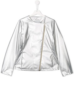 Herno Kids куртка со смещенной молнией