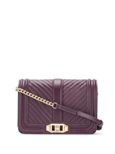 Rebecca Minkoff Chevron Quilted Love cross body bag