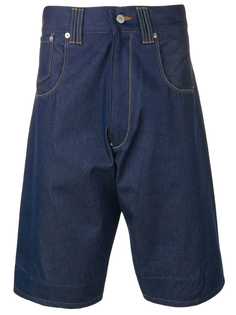 Junya Watanabe Man X Levis contrast stitch slouchy denim shorts