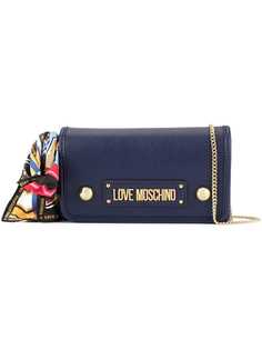 Love Moschino LEATHER CROSS BODY WITH SCARF