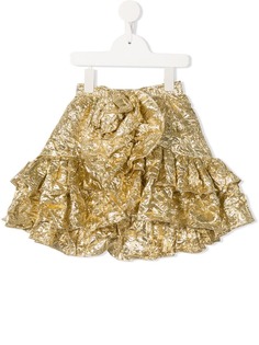 Little Bambah GOLD CRINCKLE FLOWER SKIRT