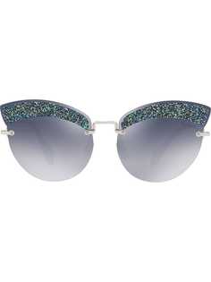 Miu Miu Eyewear солнцезащитные очки в оправе кошачий глаз