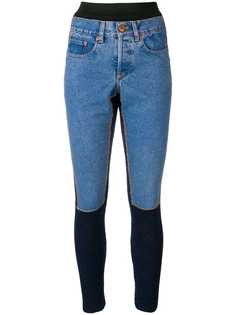 Jean Paul Gaultier Vintage трикотажные брюки с отделкой из денима