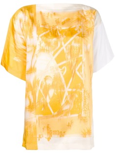 Salvatore Ferragamo блузка с графическим принтом