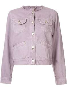 Tu es mon TRÉSOR джинсовая куртка без воротника