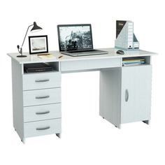 Стол компьютерный МАСТЕР Милан-7Я, ЛДСП, белый Master