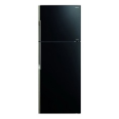 Холодильник HITACHI R-VG 472 PU3 GGR, двухкамерный, графитовое стекло