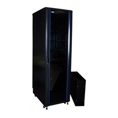 Шкаф серверный Lanmaster (TWT-CBA-42U-8X10-00) 42U 800x1000мм без пер.дв. 2 бок.пан. 800кг черный