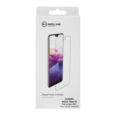 Защитное стекло для экрана REDLINE для Huawei Honor View 20, 3D, 1 шт, черный [ут000017122]