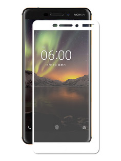 Аксессуар Защитное стекло для Nokia 6.1 Optmobilion 2.5D White
