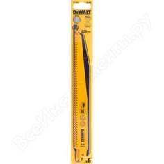 Пилки для сабельной пилы (228 мм; шаг зубьев 4.2 мм) 5 шт. dewalt dt 2349