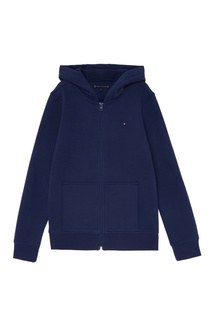 Хлопковое синее худи Tommy Hilfiger Kids