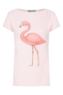 Розовая футболка с фламинго Lisa&Leo