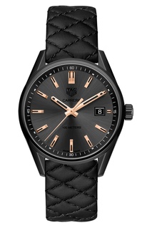 CARRERA Черные кварцевые женские часы Tag Heuer