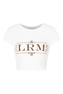 Укороченная белая футболка Laroom