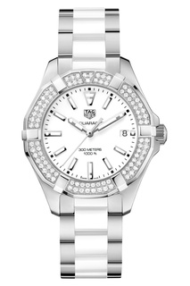 AQUARACER Кварцевые женские часы с бриллиантами Tag Heuer