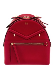 Красный кожаный мини-рюкзак Fendi
