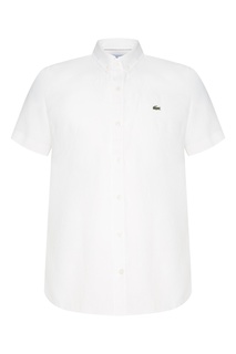 Белая рубашка с короткими рукавами Lacoste