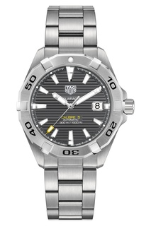 AQUARACER Calibre 5 Автоматические мужские часы с антрацитовым циферблатом Tag Heuer