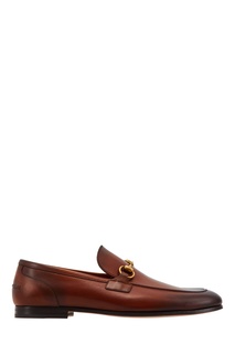 Коричневые лоферы Jordaan Gucci