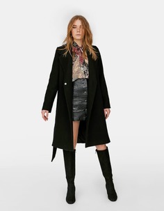 Блуза с завязками-лентами и лоскутной деталью Stradivarius