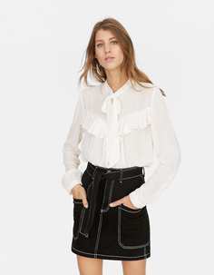 Блуза с бантом Stradivarius