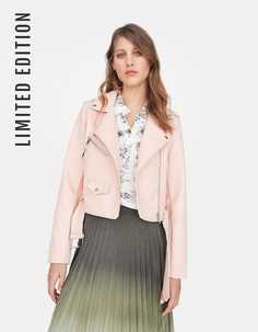 Куртка в байкерском стиле с поясом Stradivarius