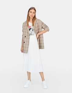 Плиссированная юбка Stradivarius