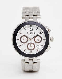 Серебристые часы с логотипом Versus Versace SP7624 0018 - Серебряный