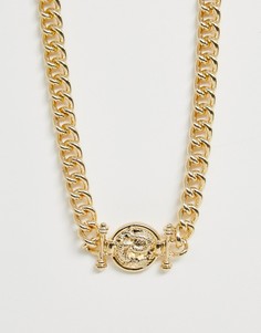 Ожерелье с подвеской Reclaimed Vintage - Золотой