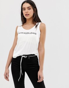 Майка с логотипом Calvin Klein Jeans - Белый