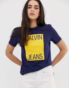 Футболка с логотипом Calvin Klein Jeans - Синий