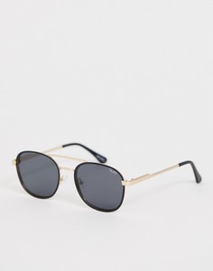 Черные круглые солнцезащитные очки Quay Australia apollo - Черный