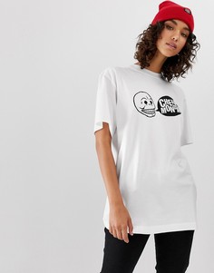 Футболка с логотипом Cheap Monday Uni speech - Белый