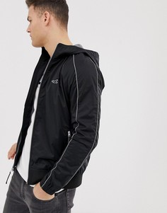 Черная ветровка с трикотажной подкладкой Hollister - Черный