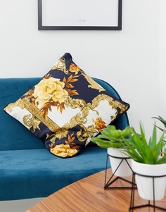 Разноцветная подушка с принтом в стиле барокко River Island - Мульти