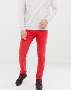 Красные эластичные джинсы узкого кроя Replay - Красный