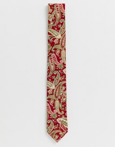 Красный галстук с узором пейсли Religion - Красный
