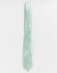 Атласный галстук мятного цвета Only & Sons - Зеленый