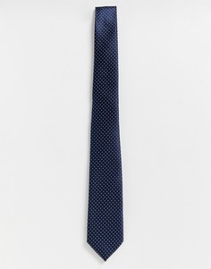 Темно-синий атласный галстук Only & Sons - Темно-синий