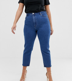 Синие узкие джинсы в винтажном стиле с завышенной талией ASOS DESIGN Curve - Синий