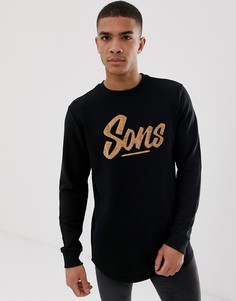 Свитшот с принтом Only & Sons - Черный