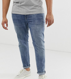 Выбеленные джинсы скинни в винтажном стиле ASOS DESIGN Plus - Синий