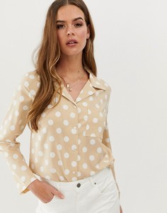 Рубашка в горошек In The Style Billie Faiers - Мульти