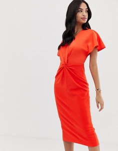 Облегающее платье с запахом Ted Baker Ellame - Оранжевый