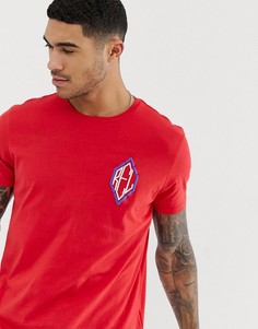 Красная футболка с принтом на груди Religion - Красный
