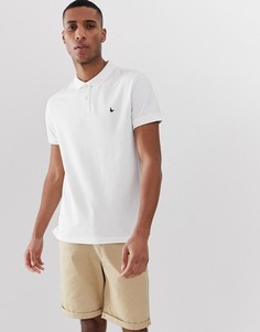 Белая футболка-поло с логотипом Jack Wills - Белый