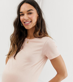 Розовая футболка с круглым вырезом ASOS DESIGN Maternity ultimate - Розовый