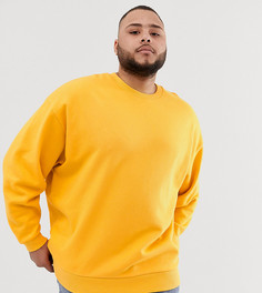 Желтый oversize-свитшот ASOS DESIGN Plus - Желтый
